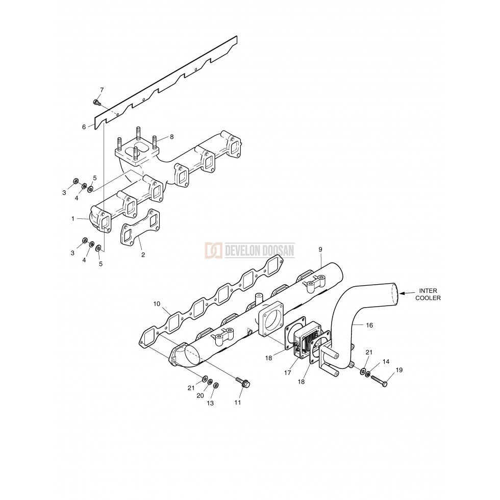 013 INTAKE & EXHAUST MANIFOLD