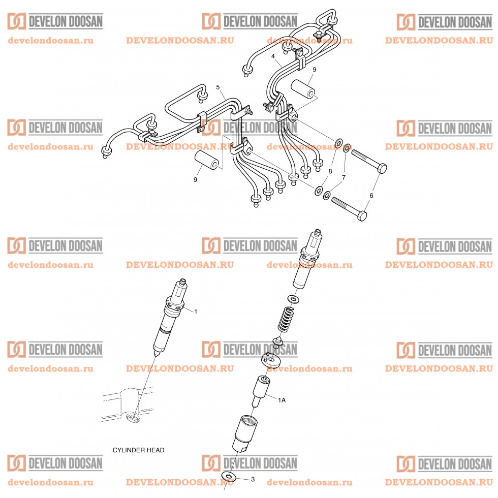 215 NOZZLE & FUEL INJECTION PIPE