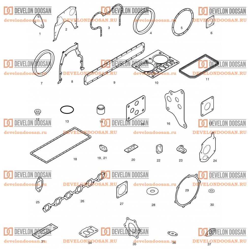 224 OVER HAUL GASKET KIT-ALL