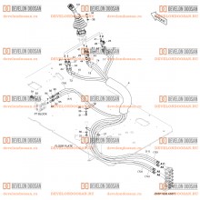 1390 PILOT PIPING(8) - JOYSTICK(R.H)