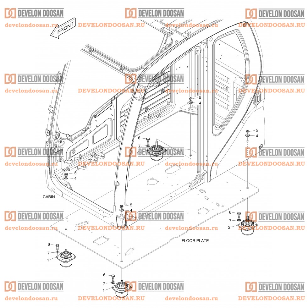 1490 CABIN MOUNTING
