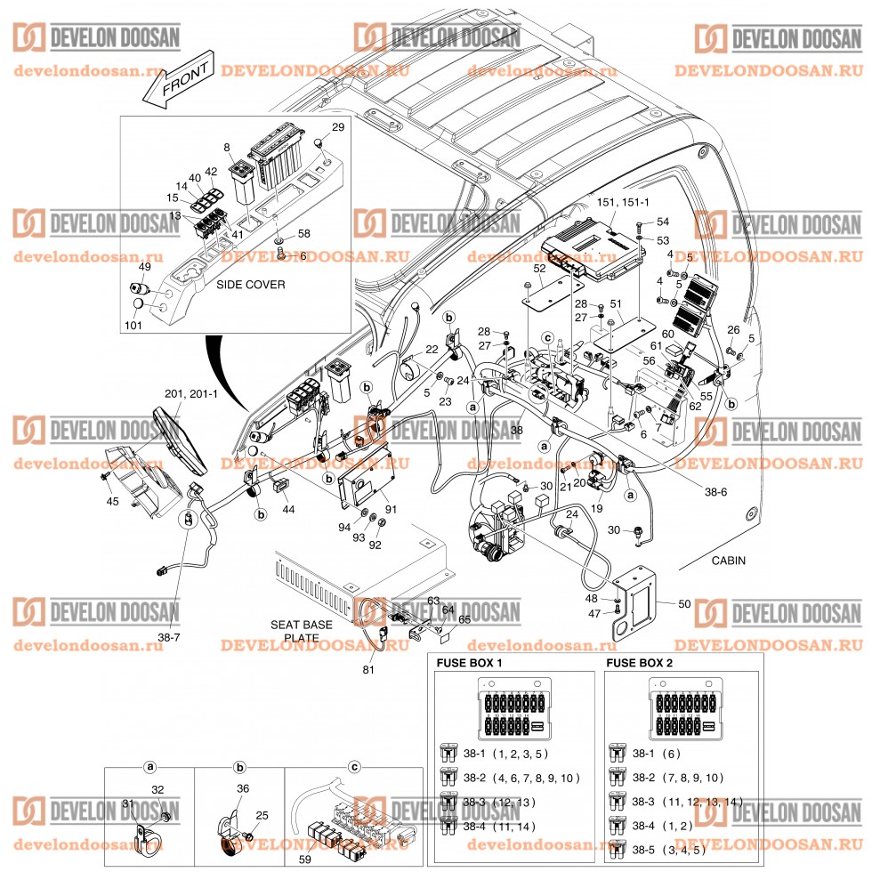 1740 ELECTRIC PARTS - CABIN