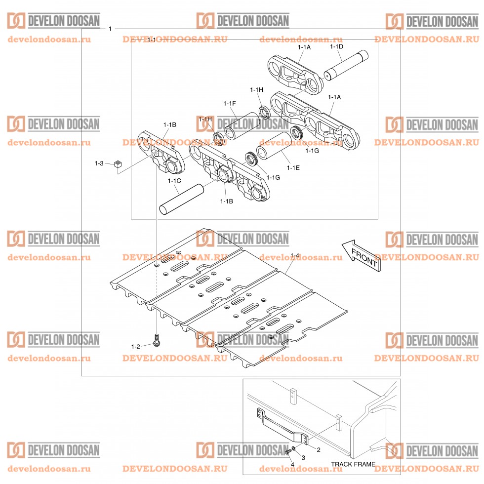 2200 TRACK SHOE ASS`Y - 600G