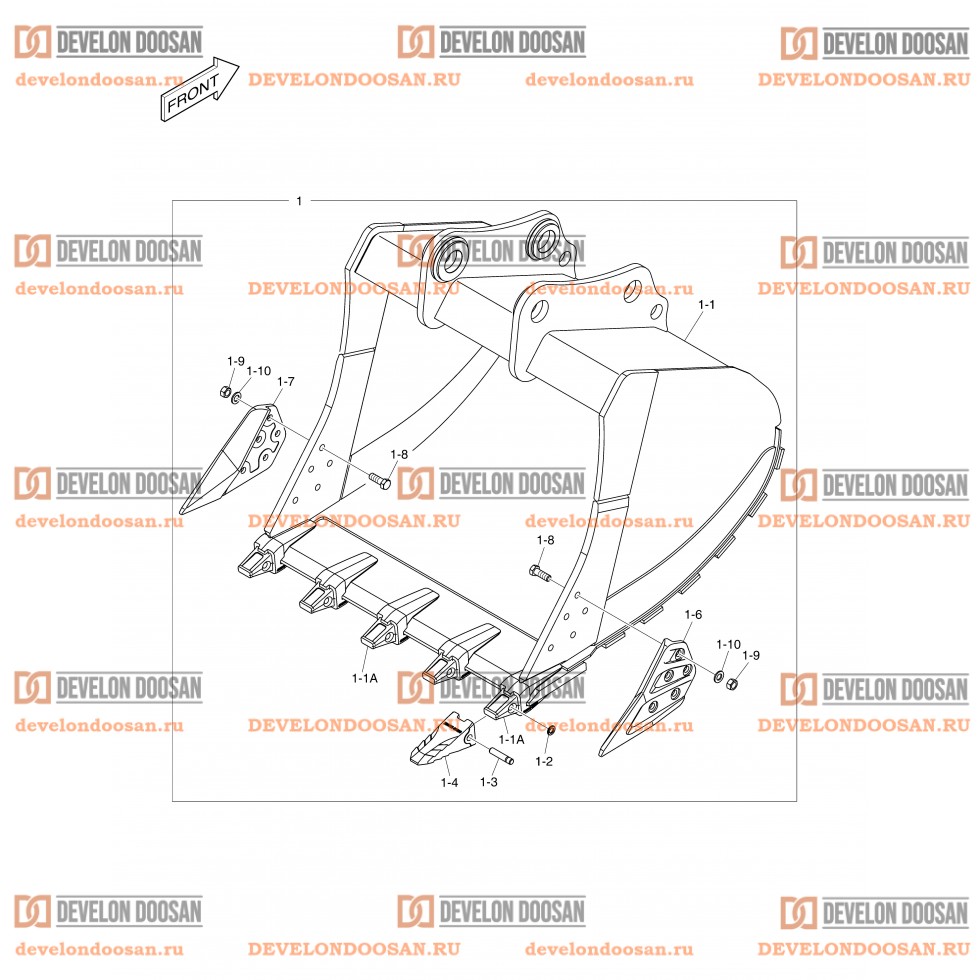 3130 BUCKET ASS´Y - 1.47m³ - H CLASS