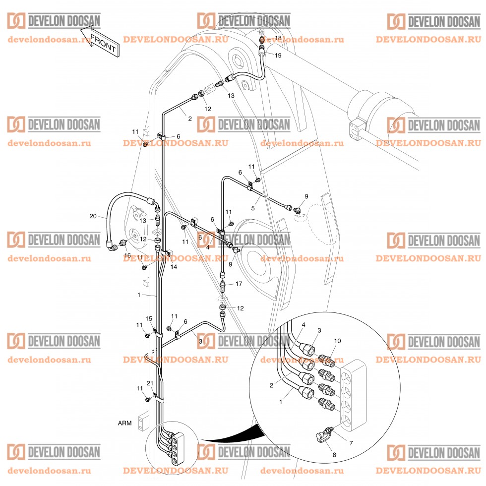 3170 LUBRICATION PIPING - ARM